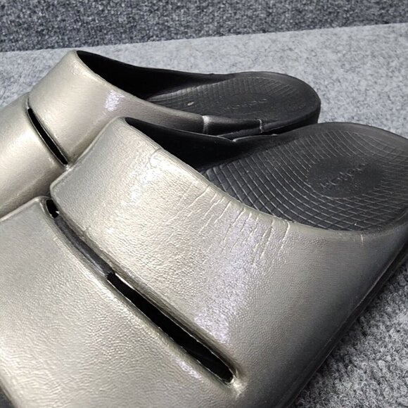 Oofos Ooahh Slate Black Slide Sandal Recovery Comfort Slip On Unisex M 9 W 11 - Picture 8 of 14